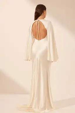 Shona Joy La Lune Backless Maxi Dress in Cream Size 12 for rent on The Volte - image 2