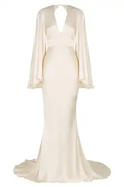 Shona Joy La Lune Backless Maxi Dress in Cream Size 12 for rent on The Volte - image 4