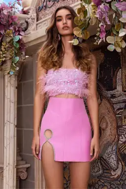 Eliya the Label Simone Skirt in Pink Size M /Au 10 for rent on The Volte - image 4