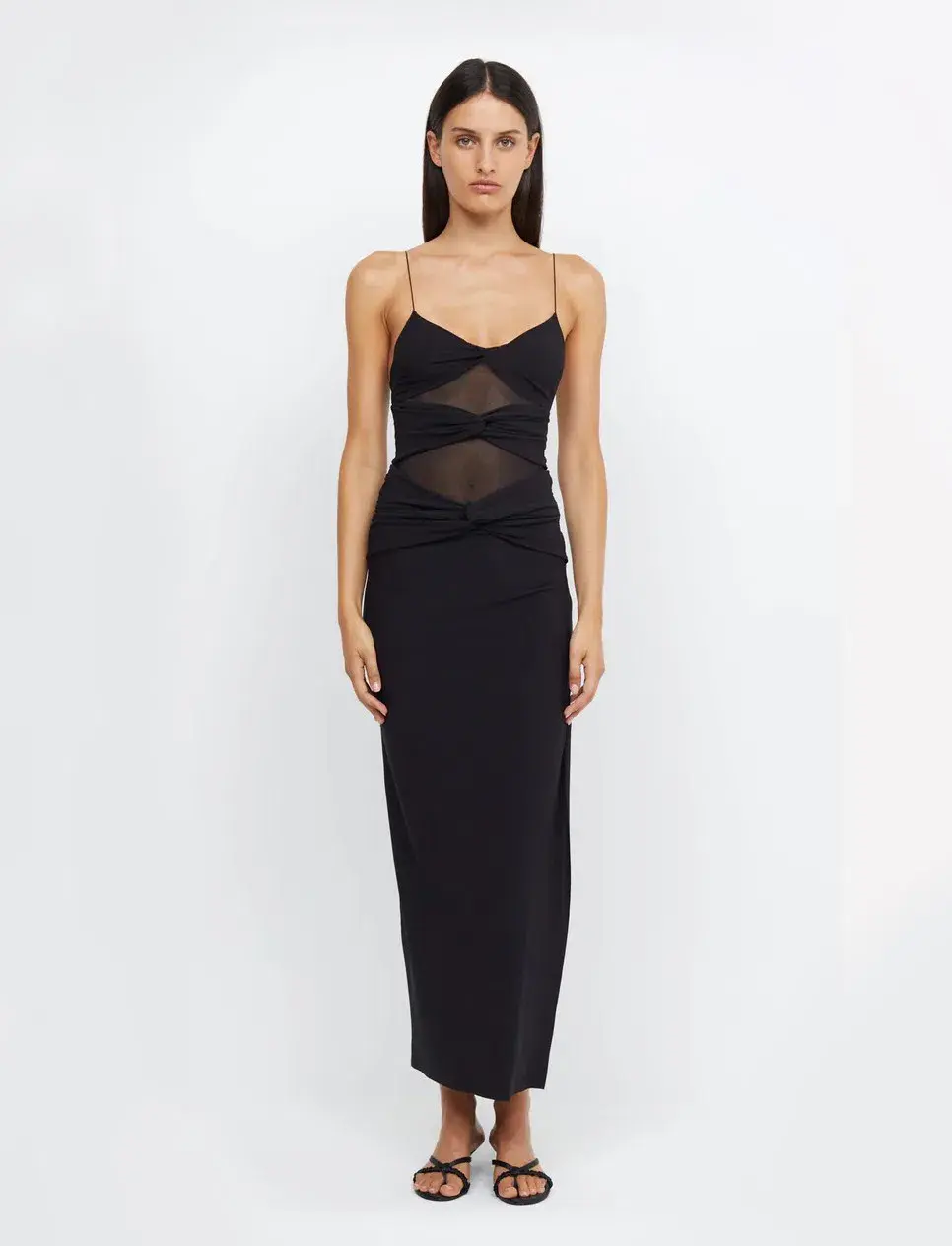 Bec & Bridge Montana Twist Maxi Dress Black Size 8 - Image 1