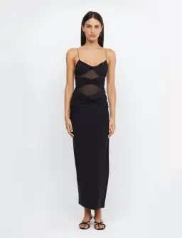 Bec & Bridge Montana Twist Maxi Dress Black Size 8