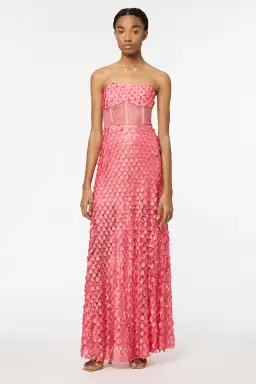 Manning Cartell Supreme Extreme Strapless Gown in Peony Size 8