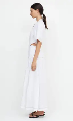 Bec & Bridge Cassie Short Sleeve Maxi Dress in Ivory Size 12 for rent on The Volte - image 2