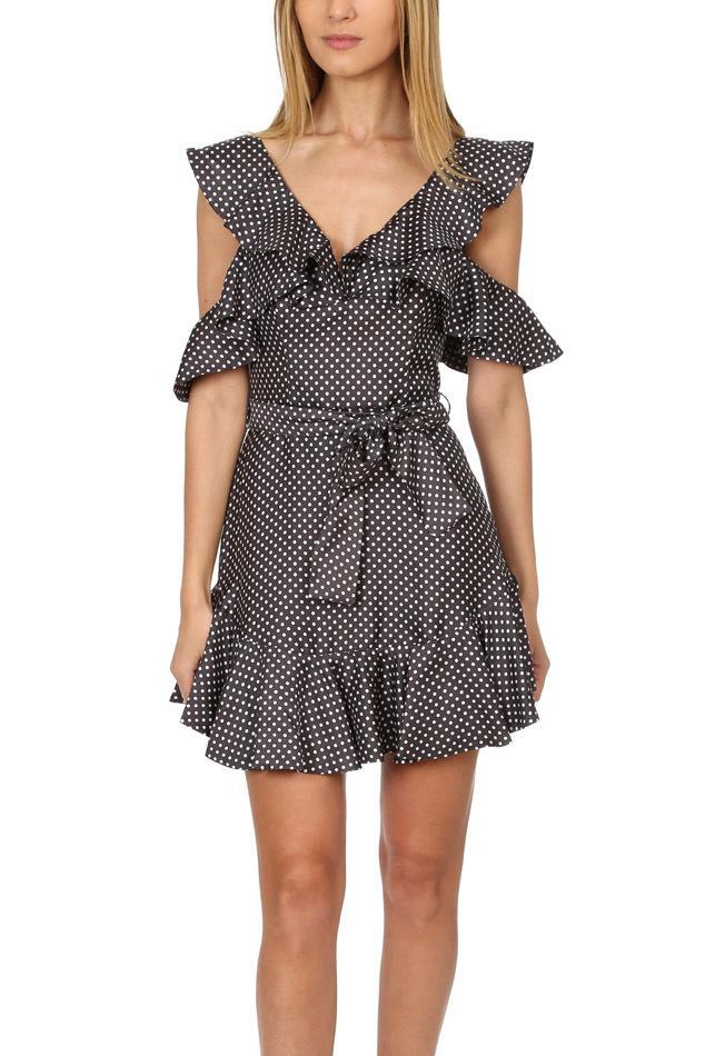 Zimmermann Polka Dot V Neck Dress Size 3 for rent on The Volte - main image