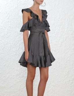 Zimmermann Polka Dot V Neck Dress Size 3 for rent on The Volte - image 2