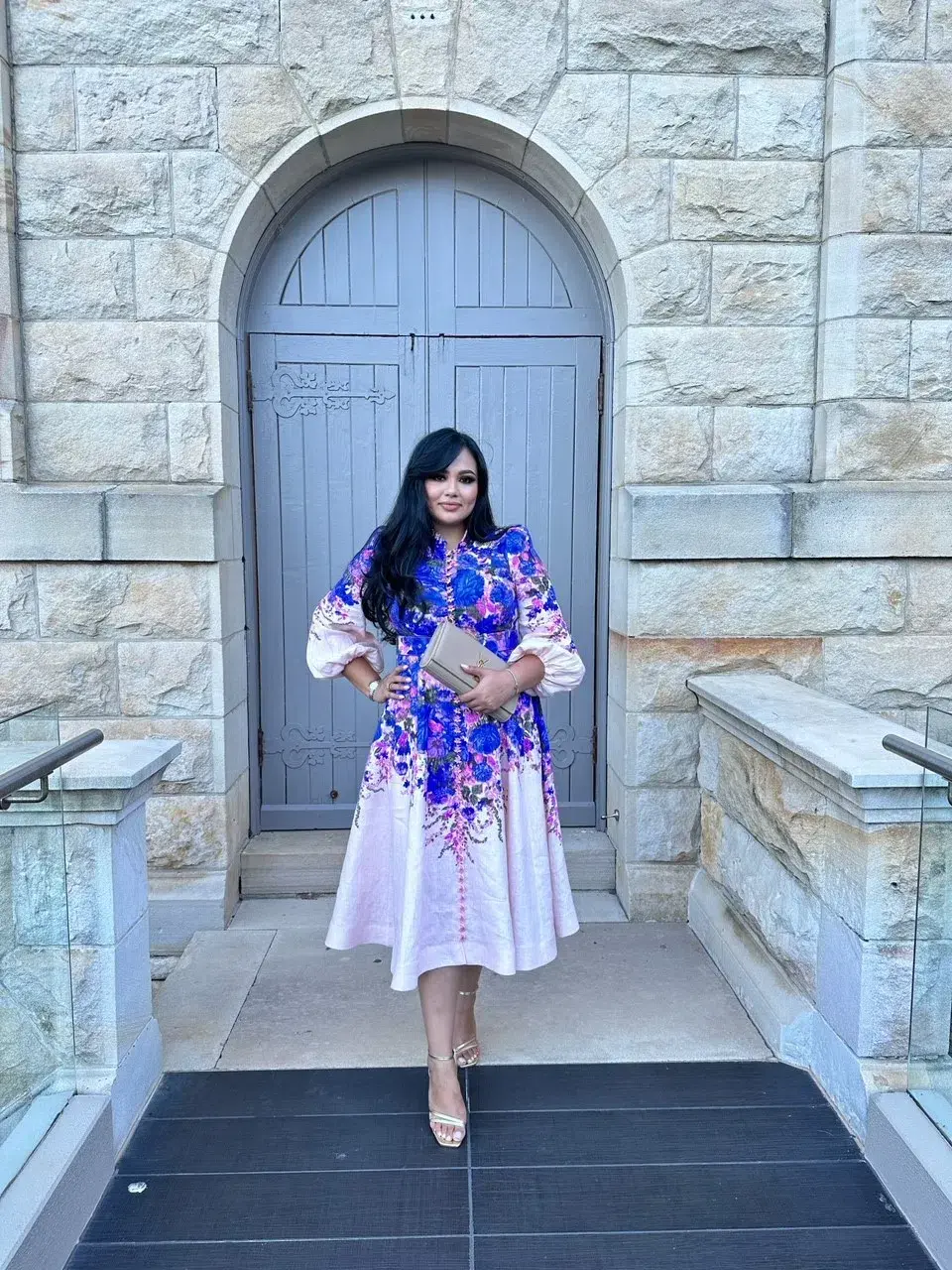 Zimmermann High Tide Buttoned Midi Dress Floral Size 3 / AU 14 for rent on The Volte - main image