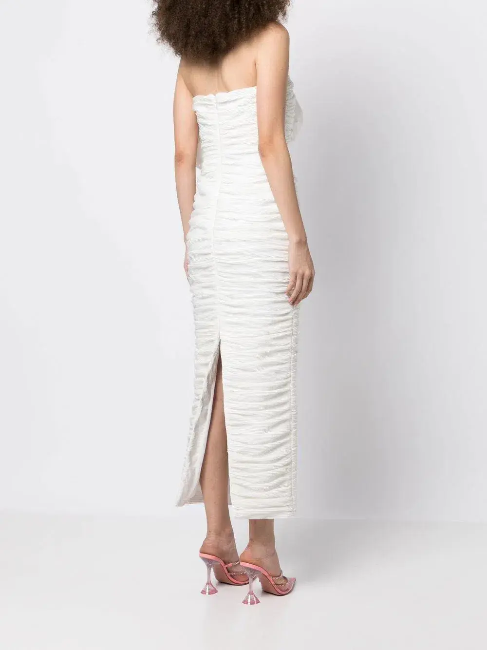 Rachel Gilbert Evana Midi Dress Ivory Coconut Size 0 / AU 6 for rent on The Volte - main image