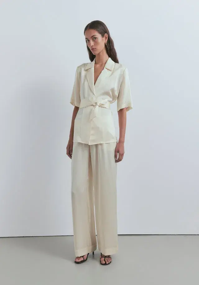 Viktoria & Woods Chorus Shirt & Pilot Pants Set in Butter Size 0 for rent on The Volte - main image