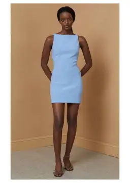 Bec & Bridge Clover Mini Dress Blue Size AU 10 for rent on The Volte - image 1