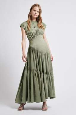 Aje Reflection Dress Green Size 8 for rent on The Volte - image 2