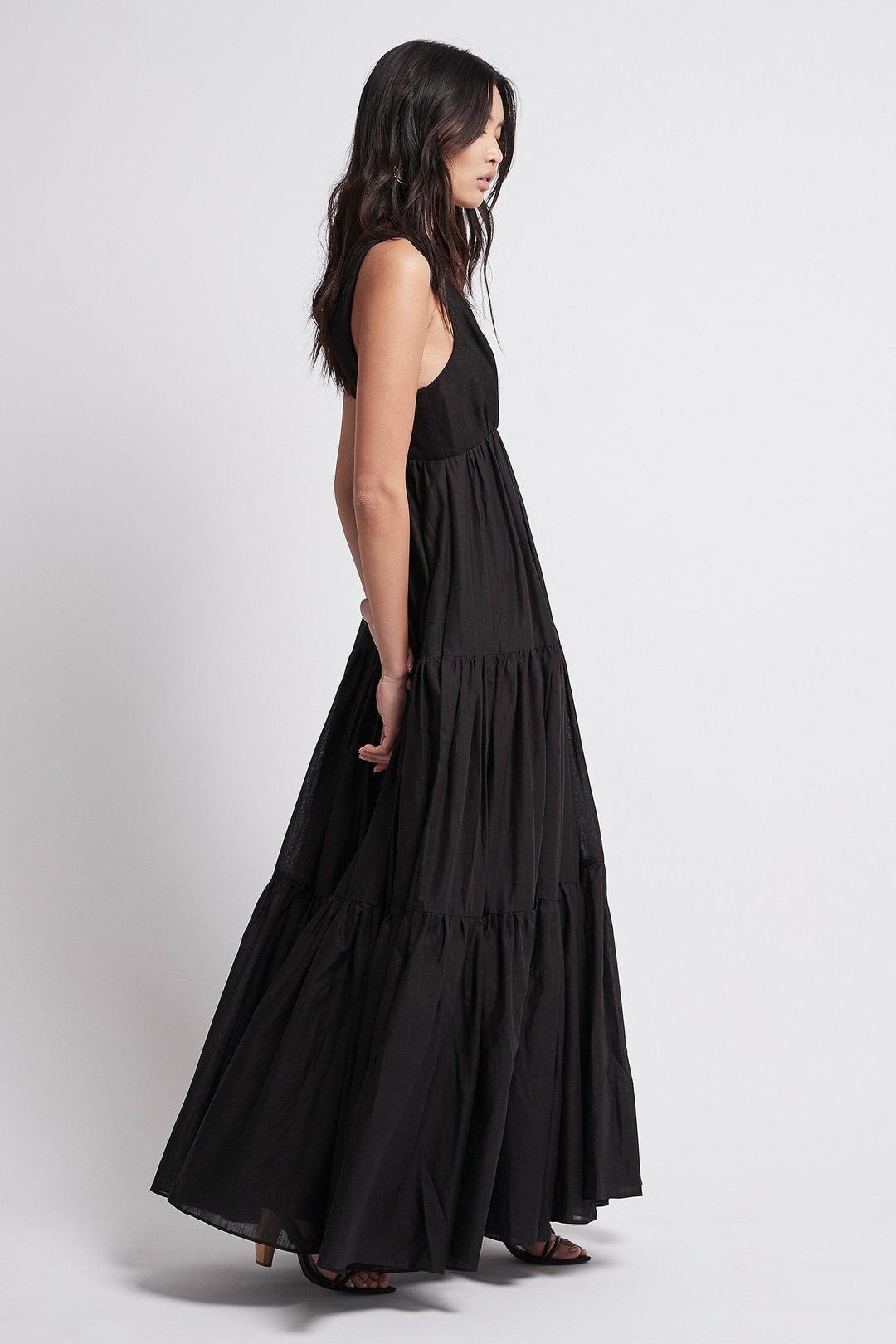 Aje Unending Maxi Dress Black Size 8 for rent on The Volte - main image