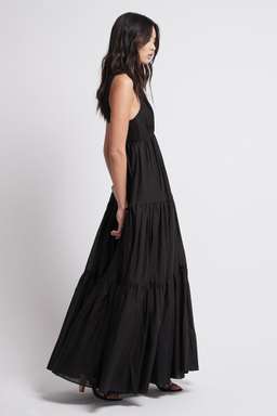 Aje Unending Maxi Dress Black Size 8 for rent on The Volte - image 2