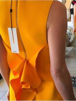 Acler Fincher Dress Citrus Yellow Size 8 for rent on The Volte - image 5