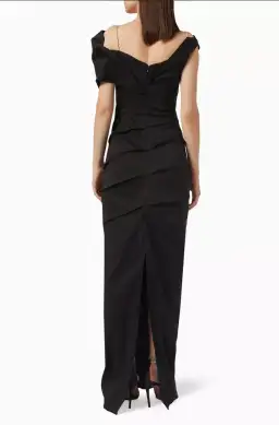 Rachel Gilbert Dahli Gown Black Size 3/ AU12 for rent on The Volte - image 3