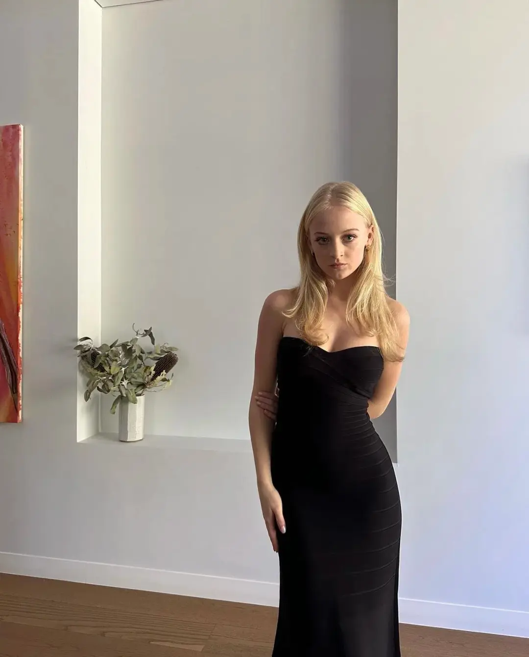 Herve Leger Black Sara Gown Size XS/AU6 for rent on The Volte - main image