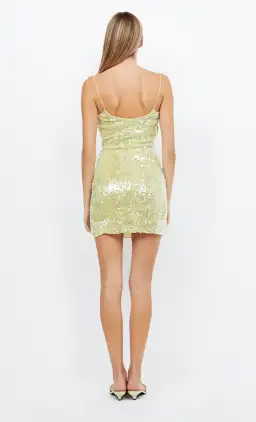 Bec & Bridge Venus Sequin Mini Dress Green Size 10 for rent on The Volte - image 3