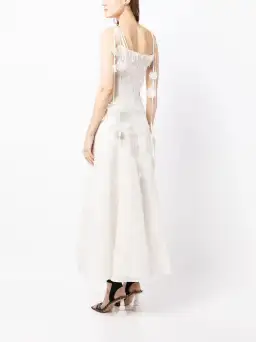Rachel Gilbert Lorie Maxi Dress Ivory Size 0 / AU 6 for rent on The Volte - image 3