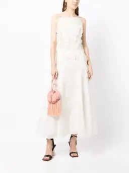 Rachel Gilbert Lorie Maxi Dress Ivory Size 0 / AU 6 for rent on The Volte - image 1