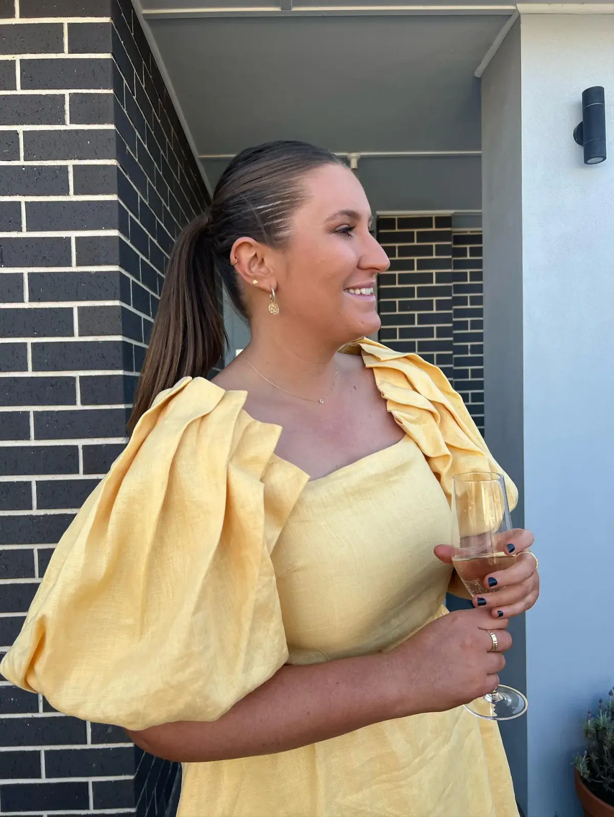 Sovere Noble Mini Dress Yellow Size XL - Image 4