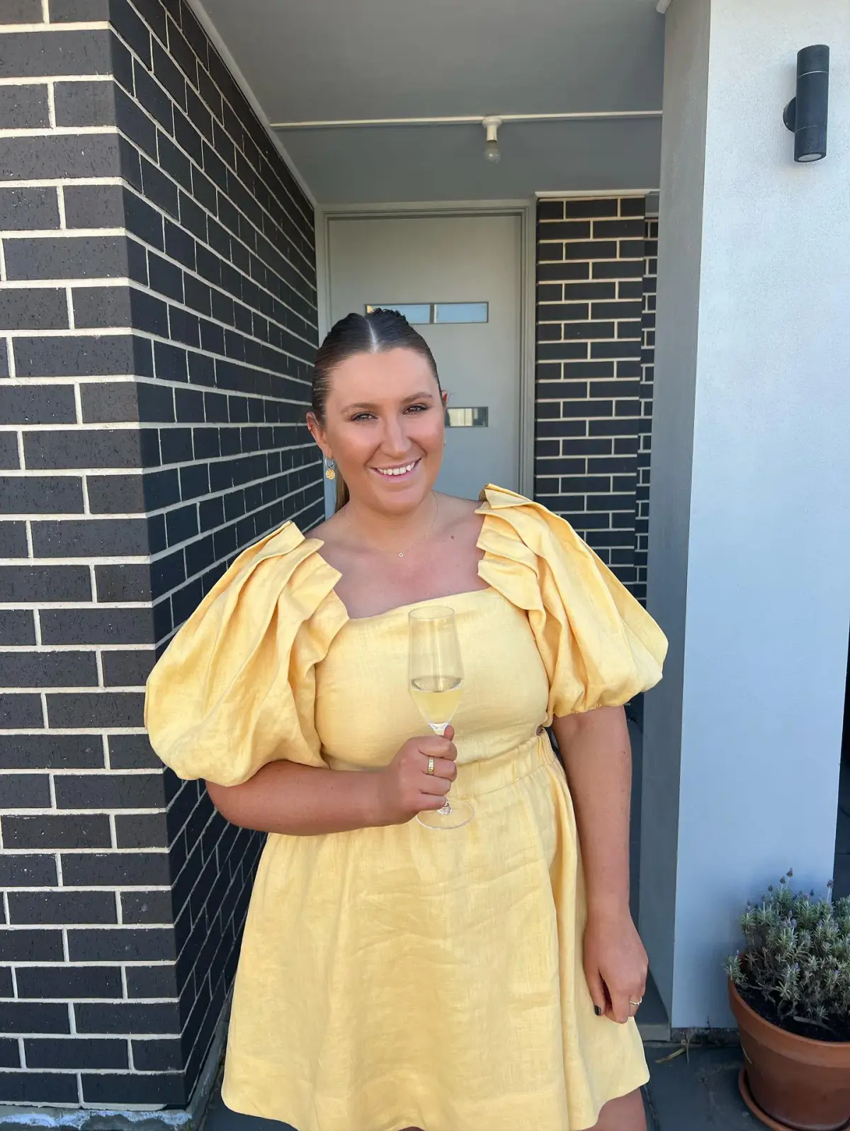 Sovere Noble Mini Dress Yellow Size XL - Image 3