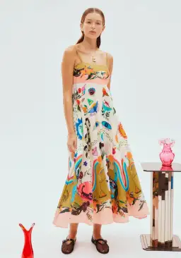 Alemais Evergreen Sundress Multi Print Size 8