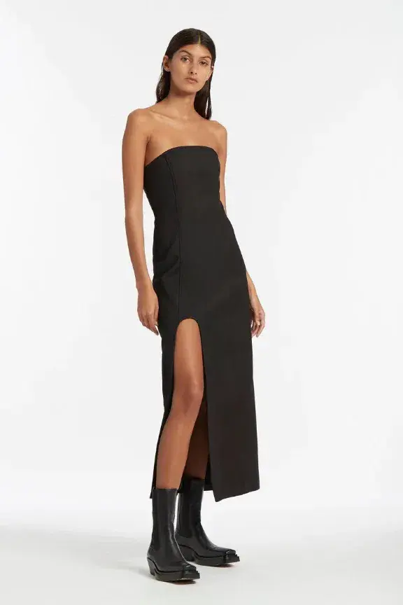 Sir the Label Marco Strapless Dress Black Size 3 / AU 12 for rent on The Volte - main image