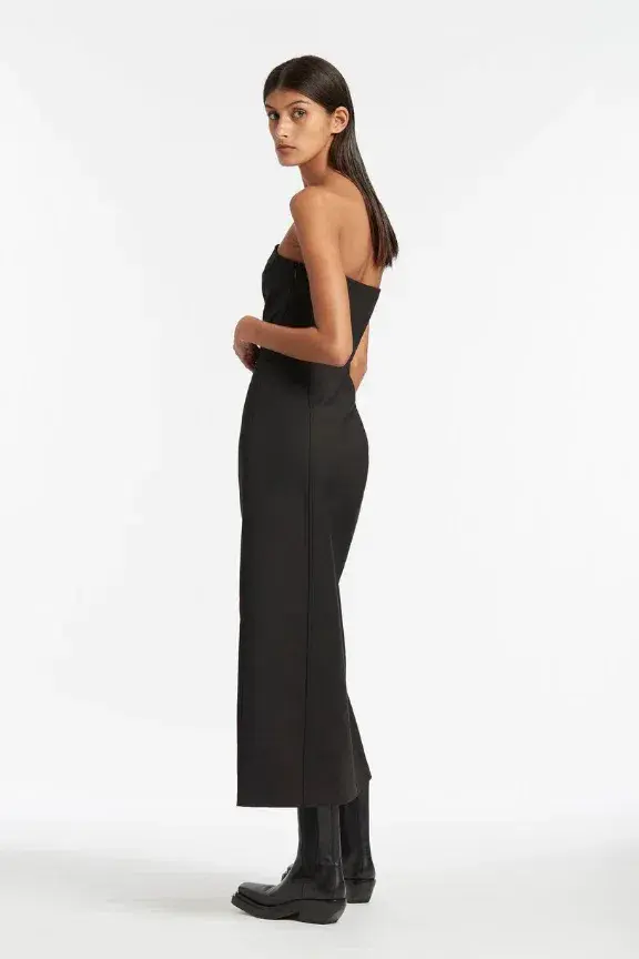 Sir the Label Marco Strapless Dress Black Size 3 / AU 12 for rent on The Volte - main image