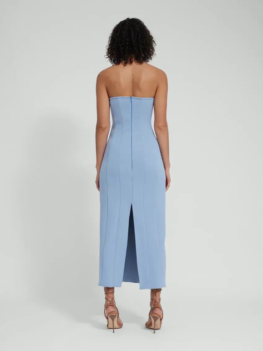 Tojha Prim Dress Blue Size 10 for rent on The Volte - main image