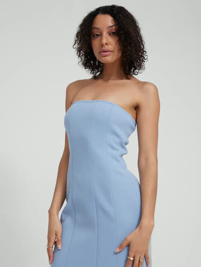 Tojha Prim Dress Blue Size 10 for rent on The Volte - main image