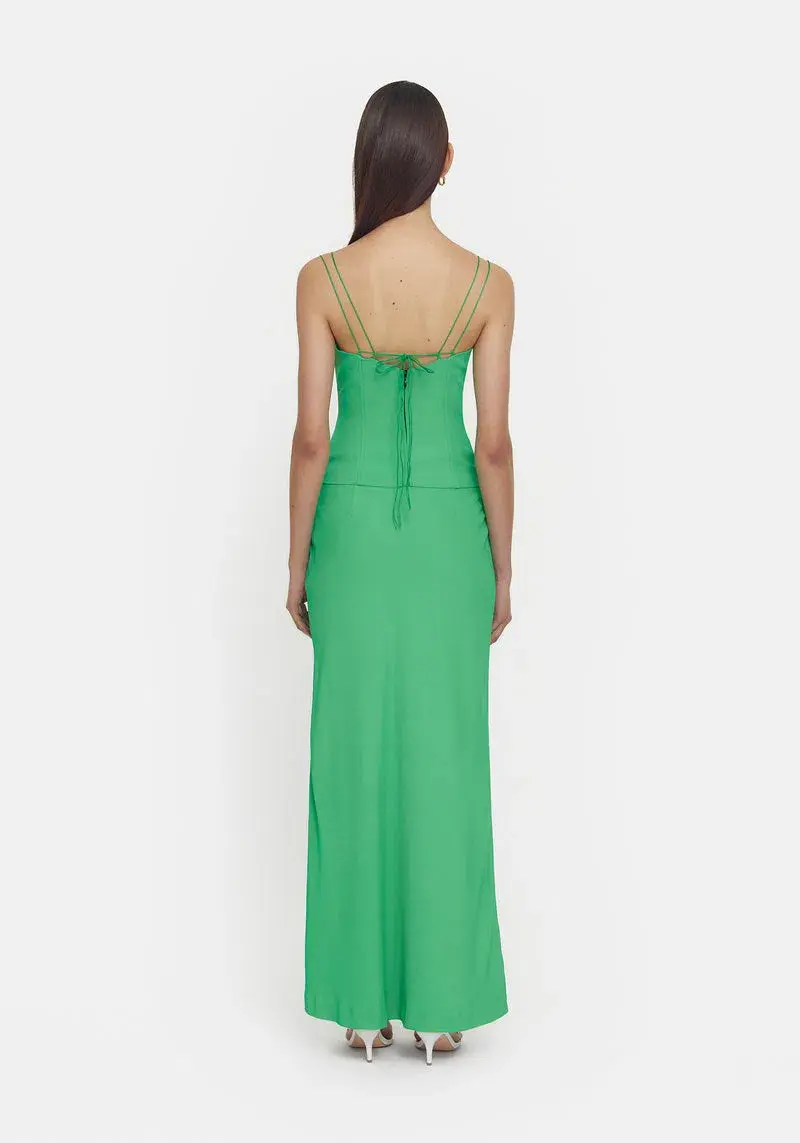 Viktoria & Woods Saxophone Top Green Size 8 for rent on The Volte - main image