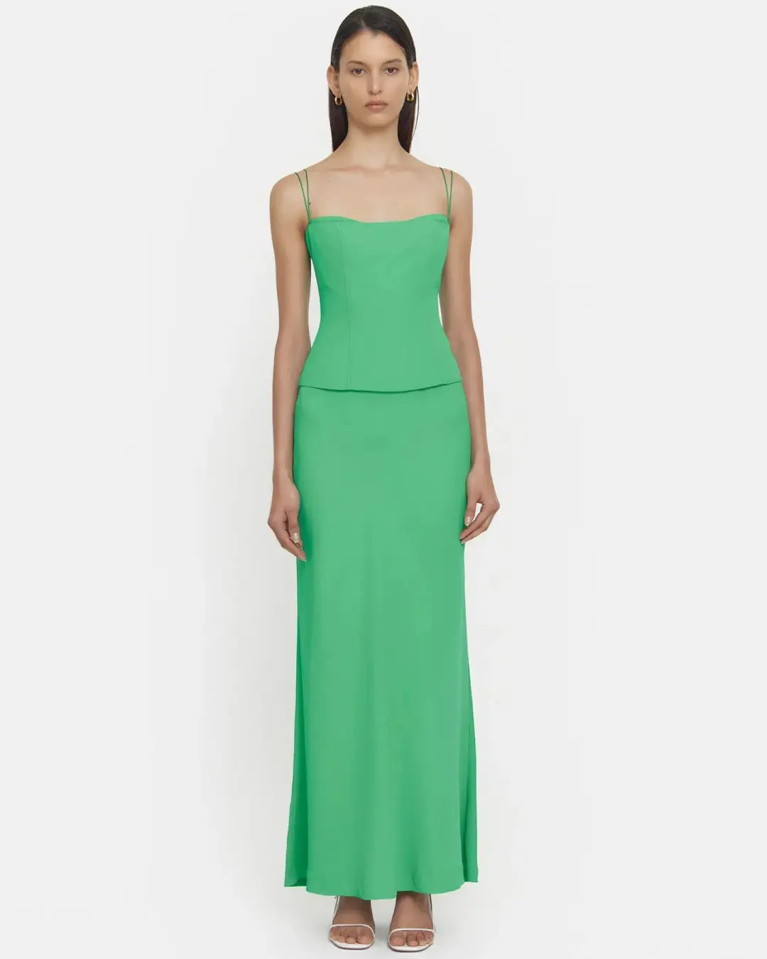 Viktoria & Woods Saxophone Skirt Green Size 8 for rent on The Volte - main image