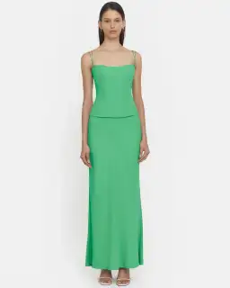 Viktoria & Woods Saxophone Skirt Green Size 8 for rent on The Volte - image 1
