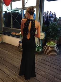 Black evening gown