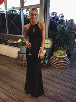 Black evening gown