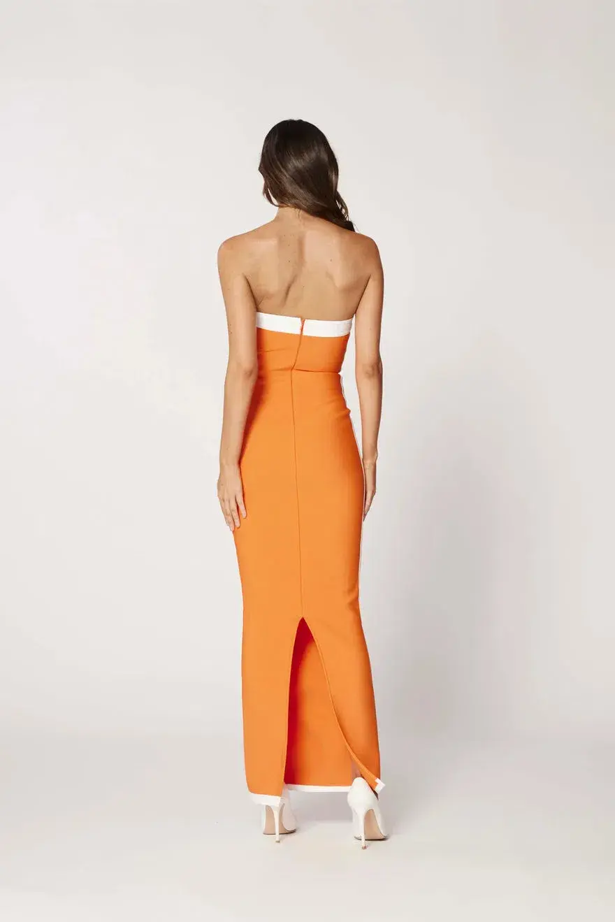 Bianca and Bridgett Ashley Dress Orange Size 8 for rent on The Volte - main image