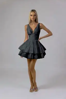 Alin Le' Kal Erica Dress in Noir Size 6 for rent on The Volte - image 1