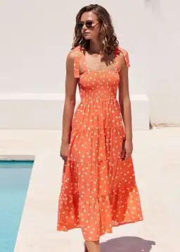 Mister Zimi Savannah Tie Dress in Koh Phi Phi Print Size 10