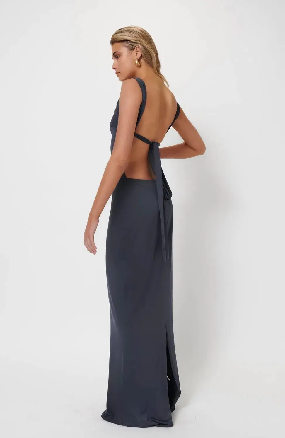 Effie Kats Helena Gown Thunder Size XS/AU 6 for rent on The Volte - main image