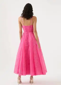 Aje Evangeline Cornelli Maxi Dress Pink Size 8 for rent on The Volte - image 5