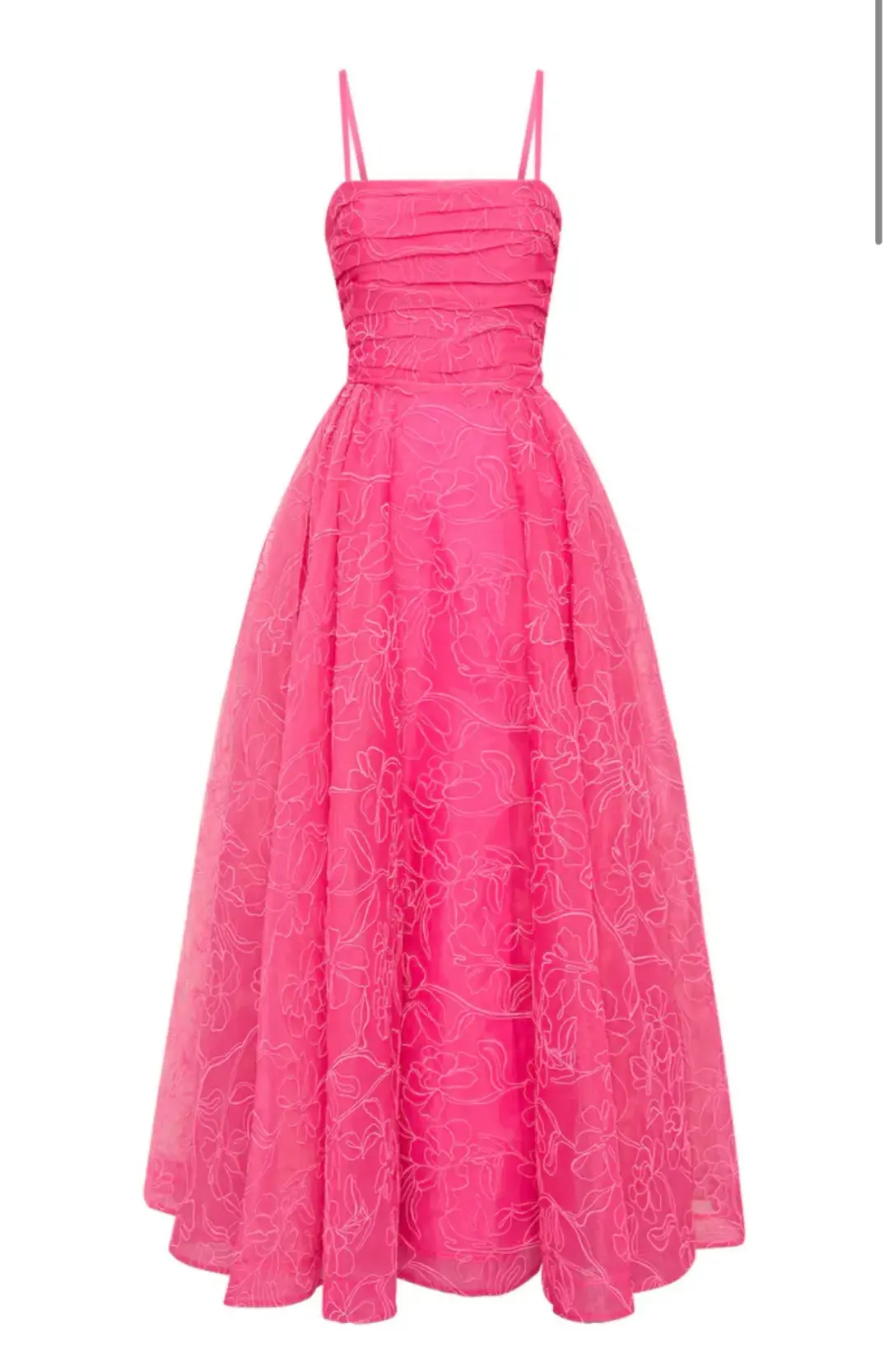Aje Evangeline Cornelli Maxi Dress Pink Size 8 for rent on The Volte - main image