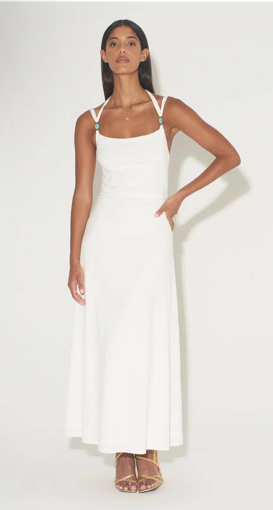 Hansen and Gretel Odessa Dress White Size S/8 for rent on The Volte - main image