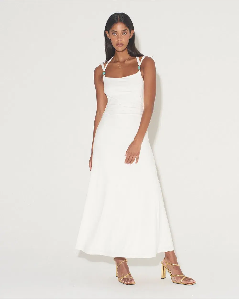 Hansen and Gretel Odessa Dress White Size S/8 for rent on The Volte - main image