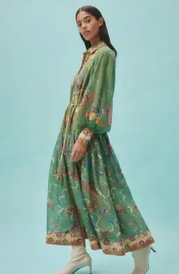 Alemais Birdie Shirtdress Green Size 16 for rent on The Volte - image 2