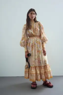 Alemais Solitaire Midi Dress Multi Size 14