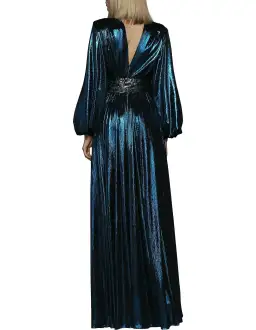 Bronx & Banco Zoe Topaz Dress Blue Metallic Size 10 for rent on The Volte - image 3
