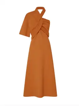 Oroton Asymmetric Dress in Toffee Size M / AU 10 for rent on The Volte - image 5