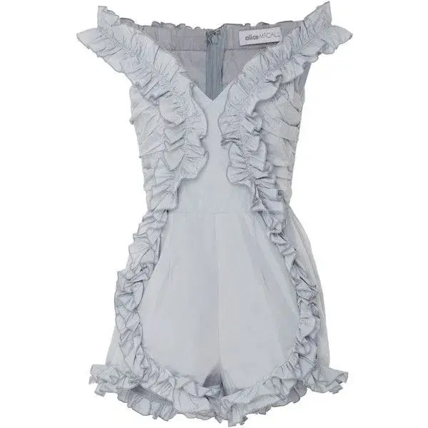 Alice McCall Stuck on You Playsuit Blue Size 8 for rent on The Volte - main image