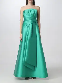 Alberta Ferretti Strapless Gown Green Size 8 for rent on The Volte - image 1
