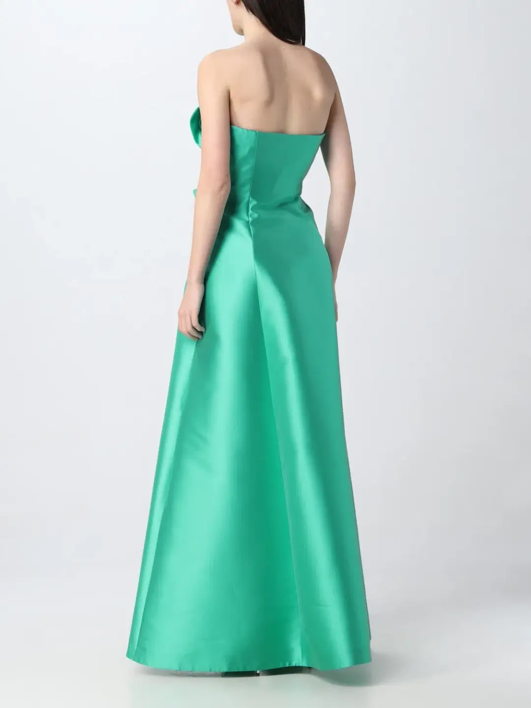 Alberta Ferretti Strapless Gown Green Size 8 for rent on The Volte - main image