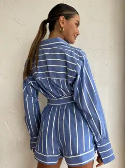 Shona Joy Kimberley Set Blue Print Size 8 for rent on The Volte - image 2